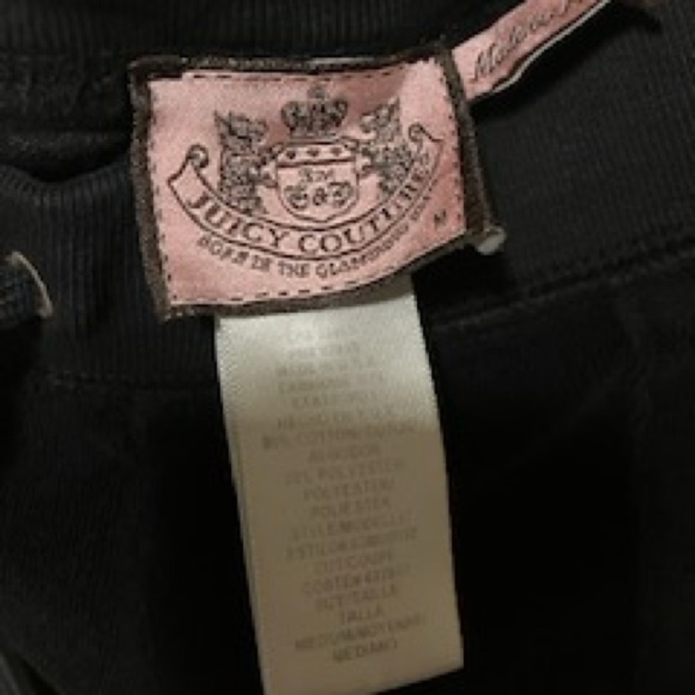 Juicy Couture Black Velour Apparel - Picture 7 of 16
